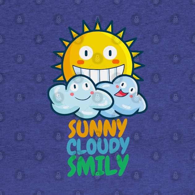 Sunny Cloudy Smily by Jocularity Art